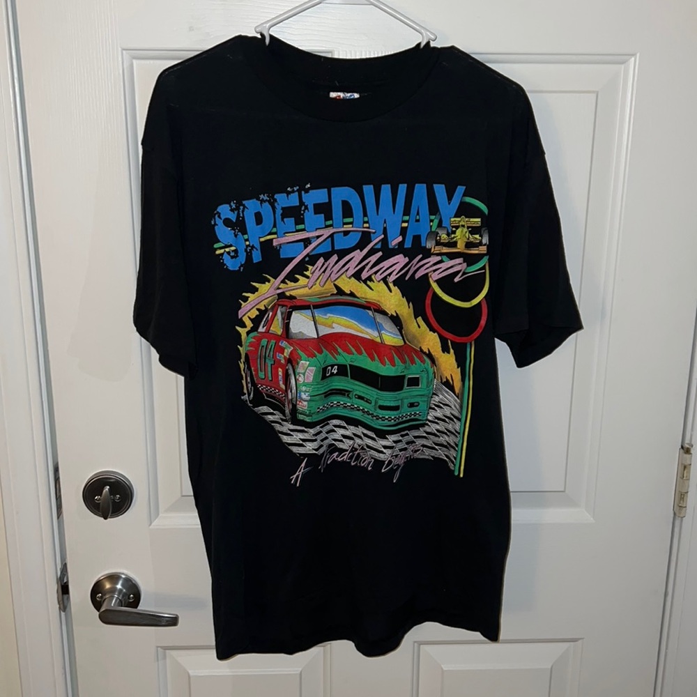 Mens vintage motor sports T-shirt size large
